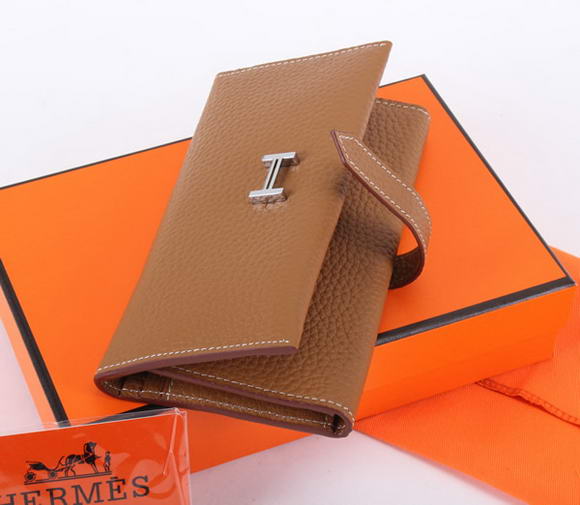 Cheap Fake Hermes Bearn Japonaise Tri-Fold Wallet A308 Coffee - Click Image to Close